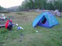 pr�prava ve�ere v kempe Bjornhollia