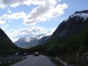 prechod na druh� stranu k fjordom do meste�ka Linge