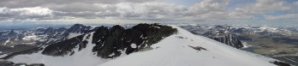 panor�ma z vrcholu Snohetty 2286mnm, NP Dovrefjell